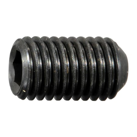 Midwest Fastener 1/4"-28 x 7/16" Black Oxide Steel Fine Thread Socket Set Screws 20PK 32987